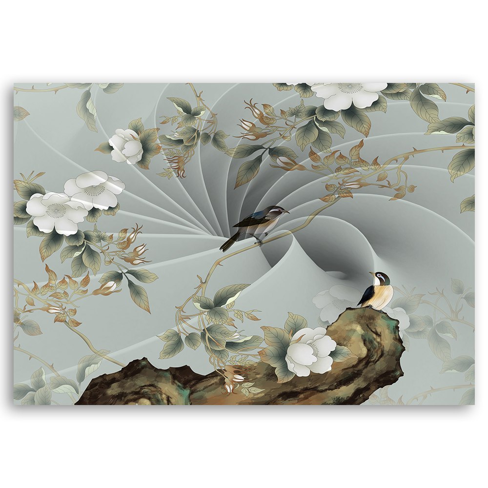 Emaga Obraz na płótnie, Ptak na gałęzi 3d - 100x70